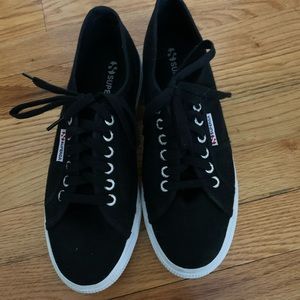 Brand new never worn black platform SUPERGAS
